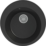 Teymi Мойка кухонная Lina Smart D48 кварцевая черная матовая