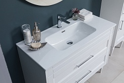 Aquanet Мебель для ванной Бостон New 100 Flat подвесная белый сатин – фотография-9