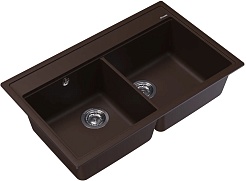 Florentina Мойка кухонная Липси 820 брауни – фотография-2