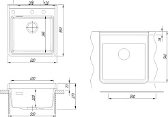 Florentina Мойка кухонная Сицилия 520 жасмин – фотография-4