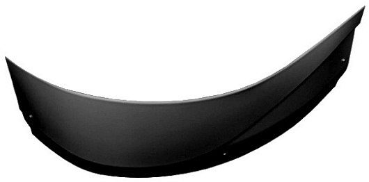 Aquanet Экран для ванны Graciosa R черный – фото-1