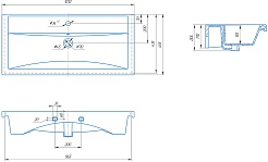 Бриклаер Тумба с раковиной Форест 100 подвесная белый/дуб золотой – фотография-9