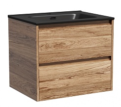 Sancos Тумба с раковиной Libra 60 дуб чарльстон раковина Element 61 CN7001MB – фотография-1