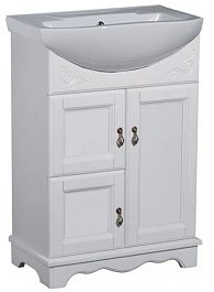 Bas Мебель для ванной Варна 75 белый, глухие дверцы – фотография-3