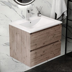 Teymi Тумба под раковину Laina 60 подвесная дуб темный – фотография-5