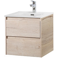 BelBagno Тумба с раковиной Kraft 50 подвесная Rovere Galifax Bianco – фотография-1