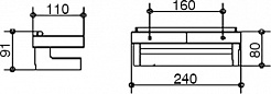 Keuco Полка Industrie 14 41459 010000 со стеклоочистителем, белая – фотография-4