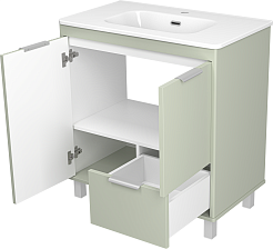 Brevita Тумба под раковину Risacca Pistachio 80 фисташковый – фотография-7