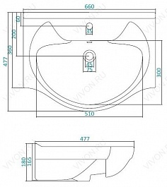 Santek Раковина Байкал 65 WH109651 – фотография-7