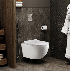 Ceruttispa Унитаз подвесной Orlter UF CT10361 белый – фотография-2