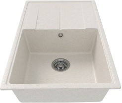 Teymi Мойка кухонная Hanna Smart 74 кварцевая белая матовая – фотография-3