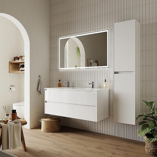 Sancos Тумба под раковину Cento 120-2 белый глянец – картинка-3