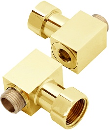 Domoterm Полотенцесушитель Квадро П8 500x800 золото – фотография-3