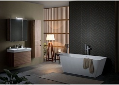 Aquanet Тумба с раковиной Нью-Йорк 85 орех – фотография-6