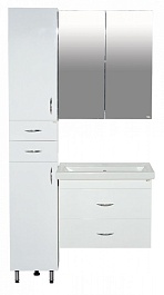 Misty Тумба с раковиной Фостер 60 подвесная, 2 ящика – фотография-7