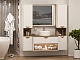 Brevita Мебель для ванной Bergen 90 подвесная дуб галифакс олово/белая – картинка-21