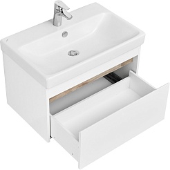 Акватон Тумба под раковину Марти 70 белый/дуб эндгрейн – фотография-3