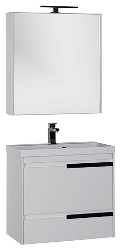 Aquanet Мебель для ванной "Тиволи 70" белая – фото-1