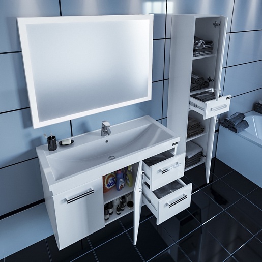 СанТа Тумба с раковиной Меркурий 100 – фотография-2