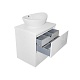 Mixline Мебель для ванной Аврора 60 белая со столешницей – фотография-17