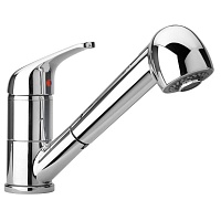 Paini Смеситель для кухни Creta 42CR568LMKM выдвижной излив, хром (CR)