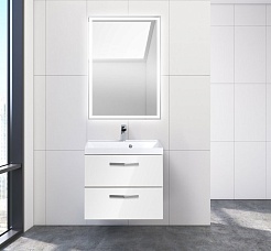 BelBagno Тумба с раковиной AURORA 600 Bianco Lucido – фотография-2