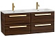 BelBagno Мебель для ванной Eco Cer-N 120 с 4 ящиками орех шоколад софт CZR-8095-120-2 ручки сатиновое золото – фотография-27