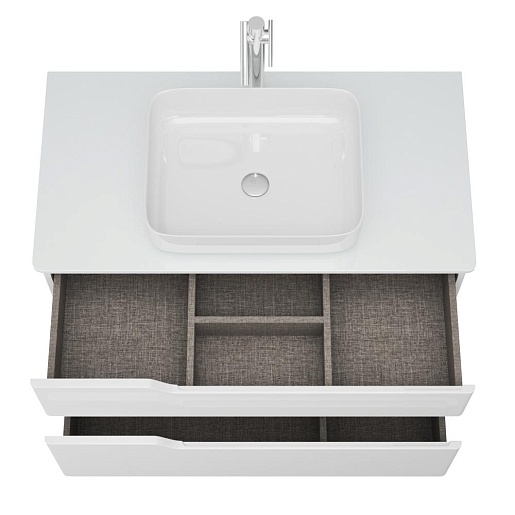 Owl 1975 Мебель для ванной Hella Cristal 100 белый лак – картинка-9