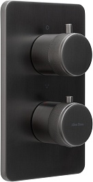 Allen Brau Смеситель для ванны Priority 5.31314-MG (с внутренней частью, 3 выхода) графит браш – фотография-1