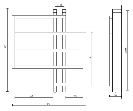 Margaroli Полотенцесушитель Panorama 820 – фотография-2