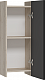 Misty Шкаф подвесной Поло 30 антрацит/дуб галифакс белый – фотография-12