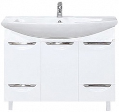 Misty Тумба с раковиной Лаванда 105 с ящиками – фотография-1