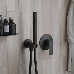 Paini Смеситель для душа Viva Style P4YO690 встраиваемый, черный – фотография-2