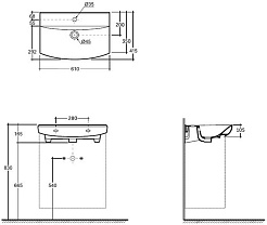 Misty Тумба с раковиной Клермонт 60 подвесная белая – фотография-10