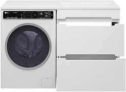 Misty Тумба под раковину Байкал 70 под стиральную машину белая – фотография-7