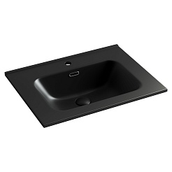 Sancos Тумба с раковиной Urban 60 дуб чарльстон раковина Element 61 CN7001MB – фотография-3