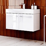 Aqwella Тумба для умывальника Милан 100 подвесная, с дверцами