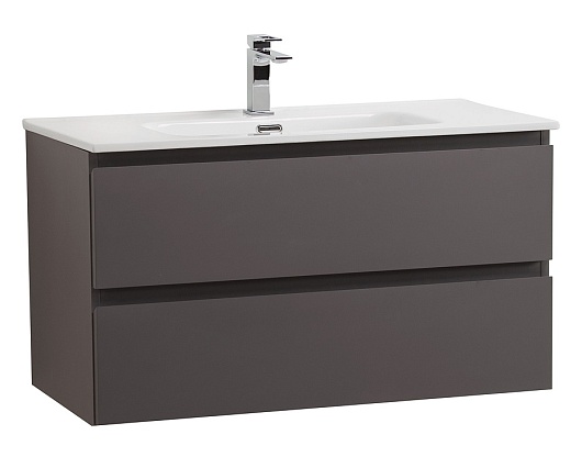 BelBagno Тумба под раковину Kraft 80 подвесная Темно-Серый матовый – фото-1
