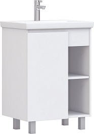 Vigo Тумба c раковиной Milos 600-1-0 белая матовая – фотография-1