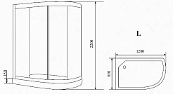 Timo Душевая кабина T-1102 L – фотография-2