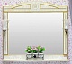 Sanflor Мебель для ванной Адель 100 белая, патина золото – фотография-12