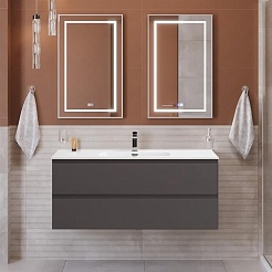 BelBagno Тумба с раковиной Kraft 120 подвесная Темно-Серый матовый с раковиной BB1200ETL – фотография-7