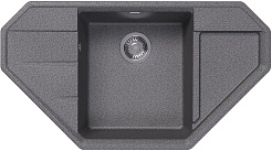 Dr. Gans Мойка кухонная Крона 910 угловая базальт – фотография-1