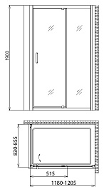 Gemy Душевой уголок Sunny Bay S28191B-A85 – фотография-3