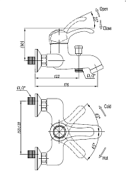 Cezares Смеситель LIRA-VDM1-03 для ванны и душа – фотография-2