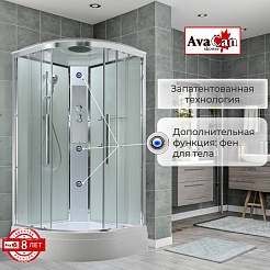 Avacan Душевая кабина 110/110 EM3011T прозрачная – фотография-3