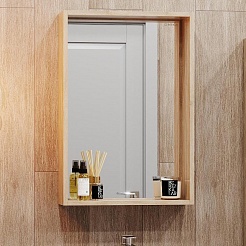 Onika Мебель для ванной Тимбер 45 L белая матовая/дуб сонома – фотография-11