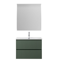 BelBagno Тумба с раковиной Uno mini 80 подвесная Еловый матовый с раковиной BB-8099-3-80 – фотография-9
