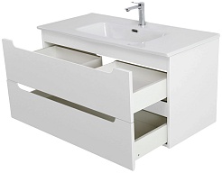 BelBagno Тумба с раковиной Etna 100 подвесная белая матовая – фотография-9