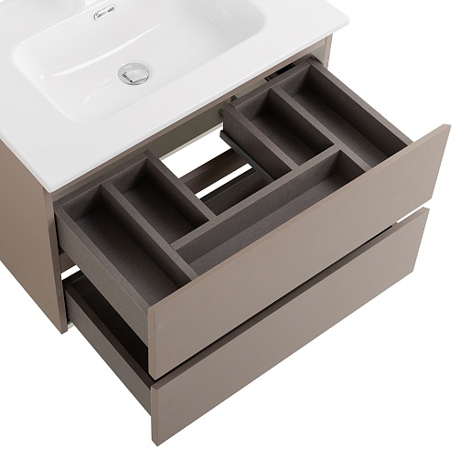 BelBagno Тумба под раковину Kraft 75 подвесная Бежевый матовый – фотография-4